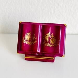 Limoges France Fragonard Porcelain Open Book Dollhouse Miniature